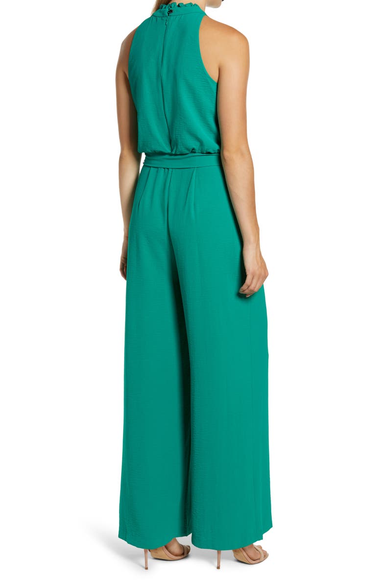 Vince Camuto Sleeveless Ruffle Neck Jumpsuit, Alternate, color, 