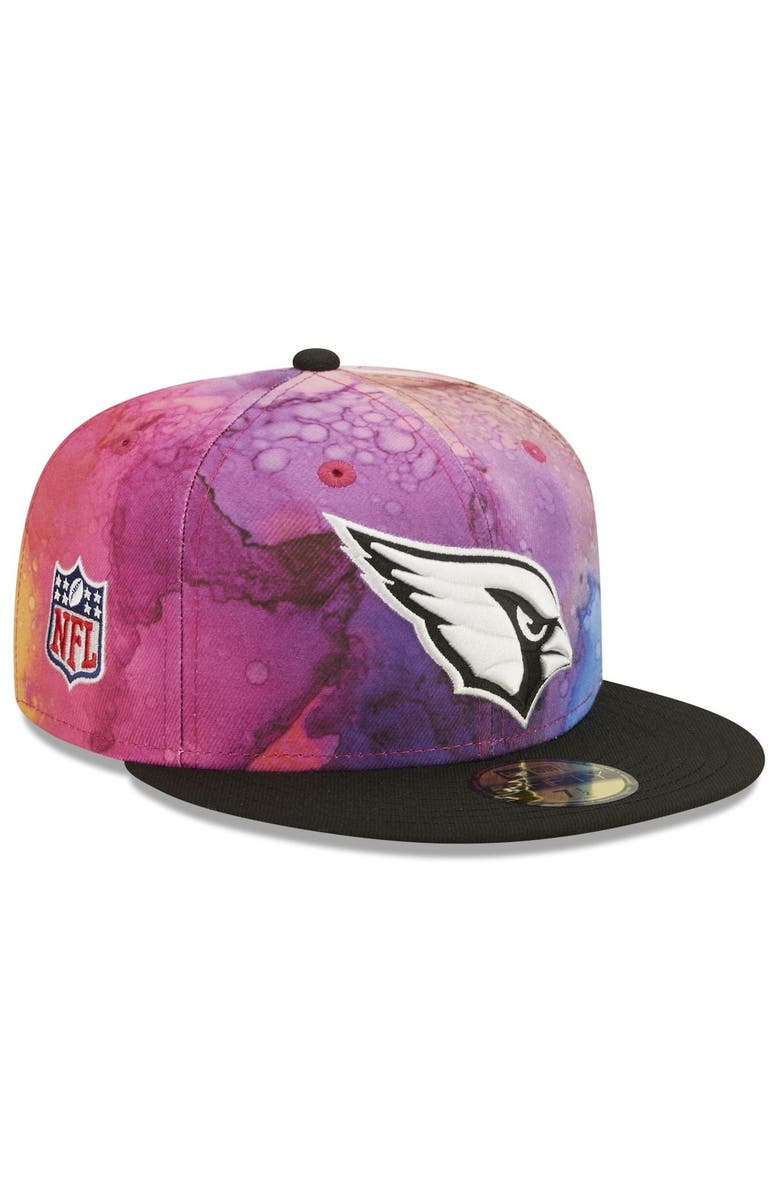 New Era Men's New Era Pink/Black Arizona Cardinals 2022 NFL Crucial Catch 59FIFTY Fitted Hat, Main, color, 