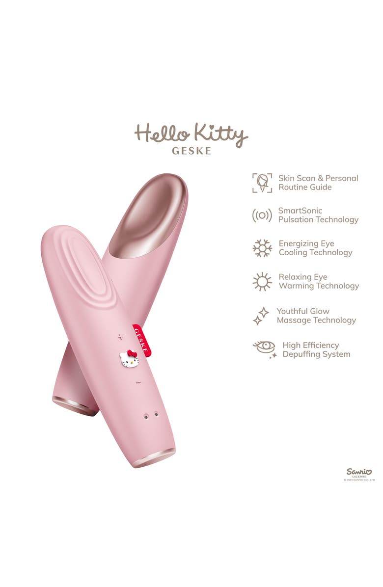 GESKE Hello Kitty SmartAppGuided Warm & Cool Eye Energizer | 6 in 1, Alternate, color, Hello Kitty Pink