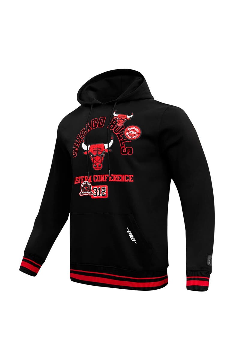 PRO STANDARD Men's Pro Standard Black Chicago Bulls Area Code Pullover Hoodie, Alternate, color, Black