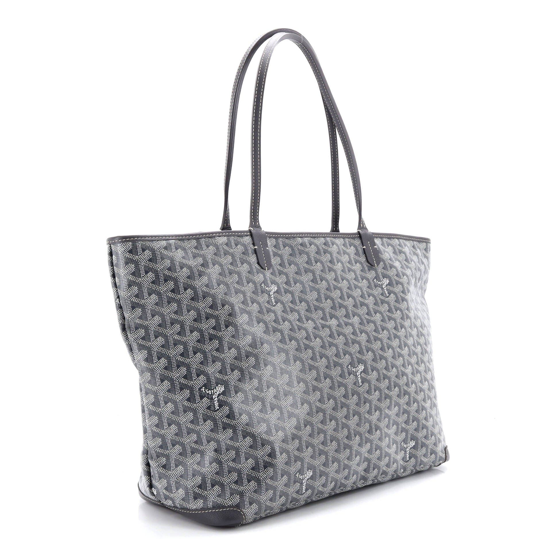 Pre-Owned Goyard Artois Tote Coated Canvas MM, Alternate, color, Gray