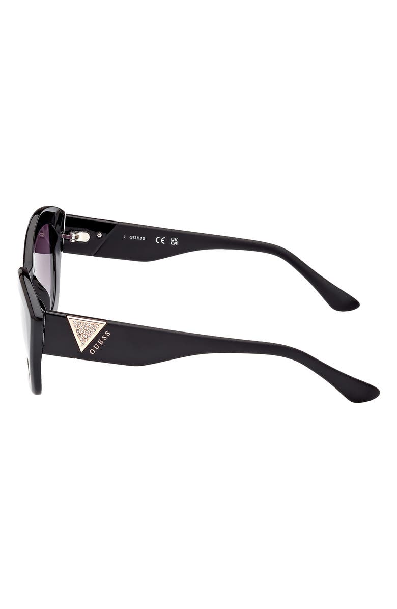 GUESS 54mm Gradient Cat Eye Sunglasses, Alternate, color, 