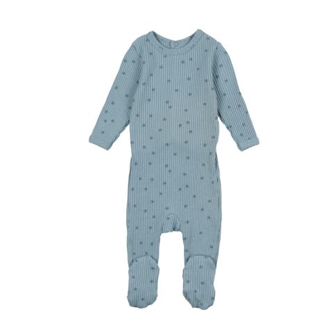 Mon Tresor Doodle Delight Stars Footie & Bonnet - Denim