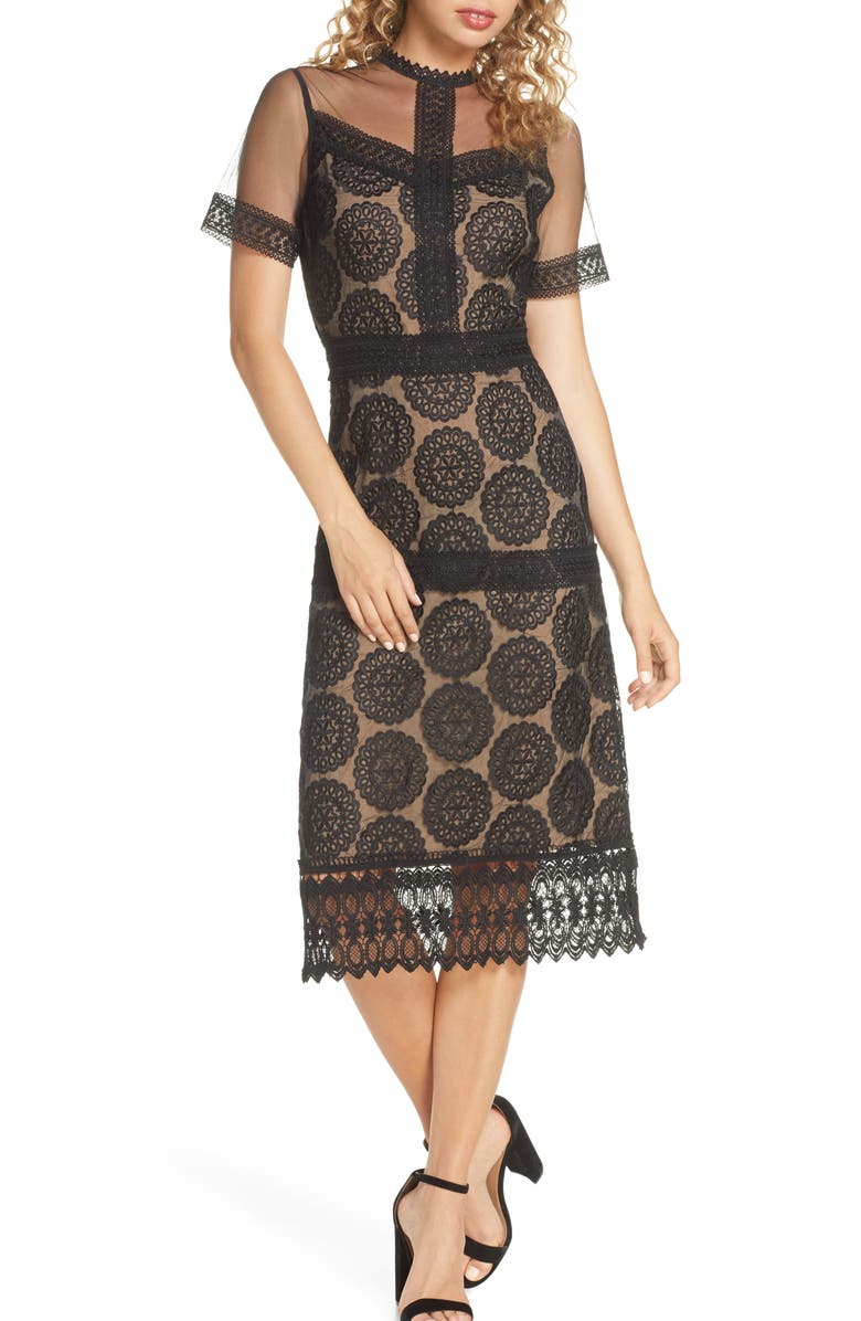 Chelsea28 Lace Midi Dress, Main, color, 