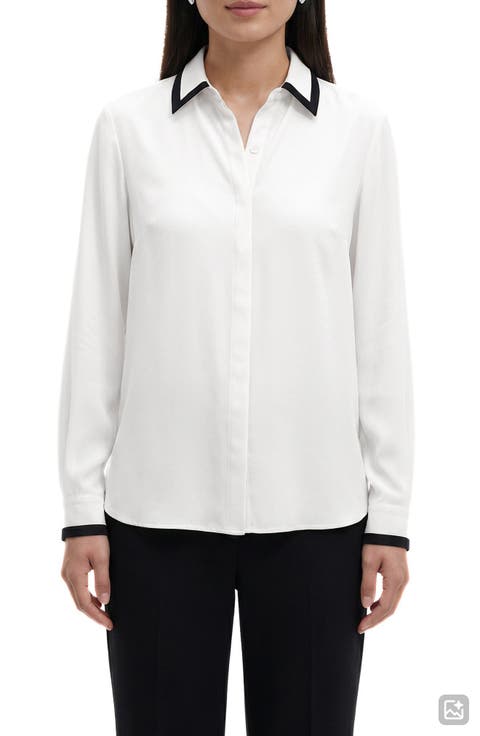 Contrast Trim Shirt