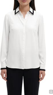 Anne Klein Contrast Trim Shirt