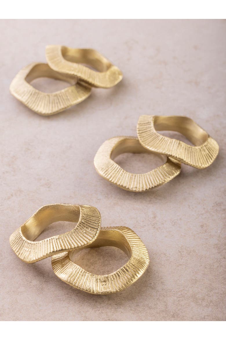 Tuscany Napkin Rings, Main, color, Gold