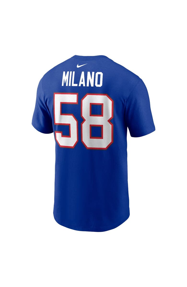 Nike Men's Nike Matt Milano Royal Buffalo Bills Player Name & Number T-Shirt, Alternate, color,