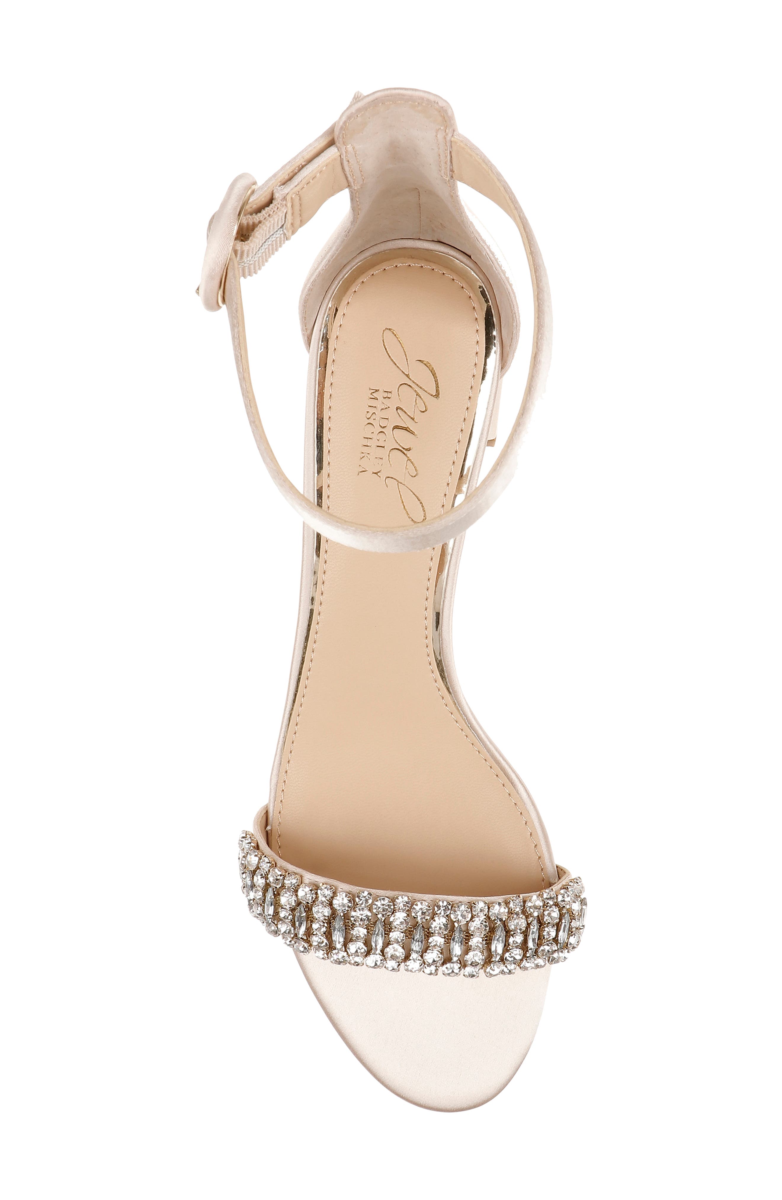 Jewel Badgley Mischka James Sandal, Alternate, color, Champ Sati