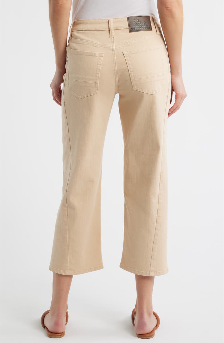CITY BLUES Forward Seam Crop Wide Leg Jeans, Alternate, color, Ecru
