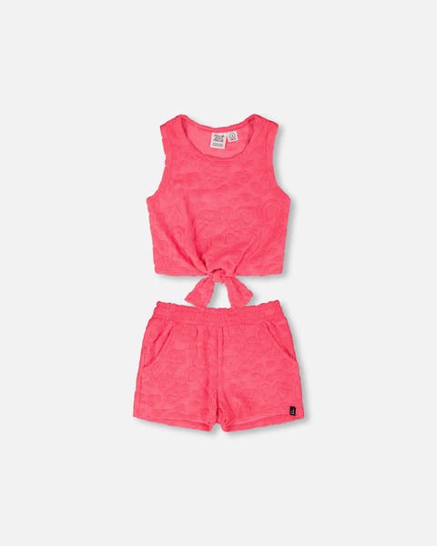 Terry Tank Top with Elastic Waist Shorts Set (Toddler, Little Kid & Big Kid)