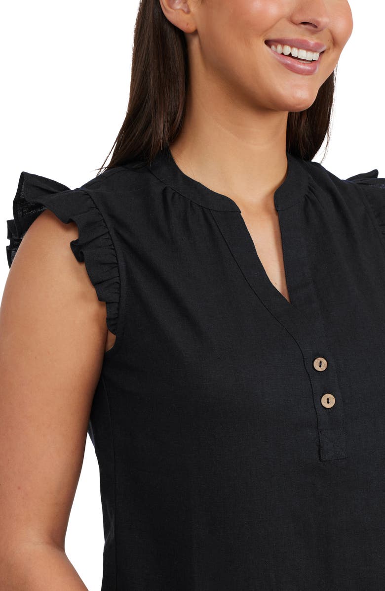 Ellen Tracy Flutter Sleeve Top, Alternate, color,