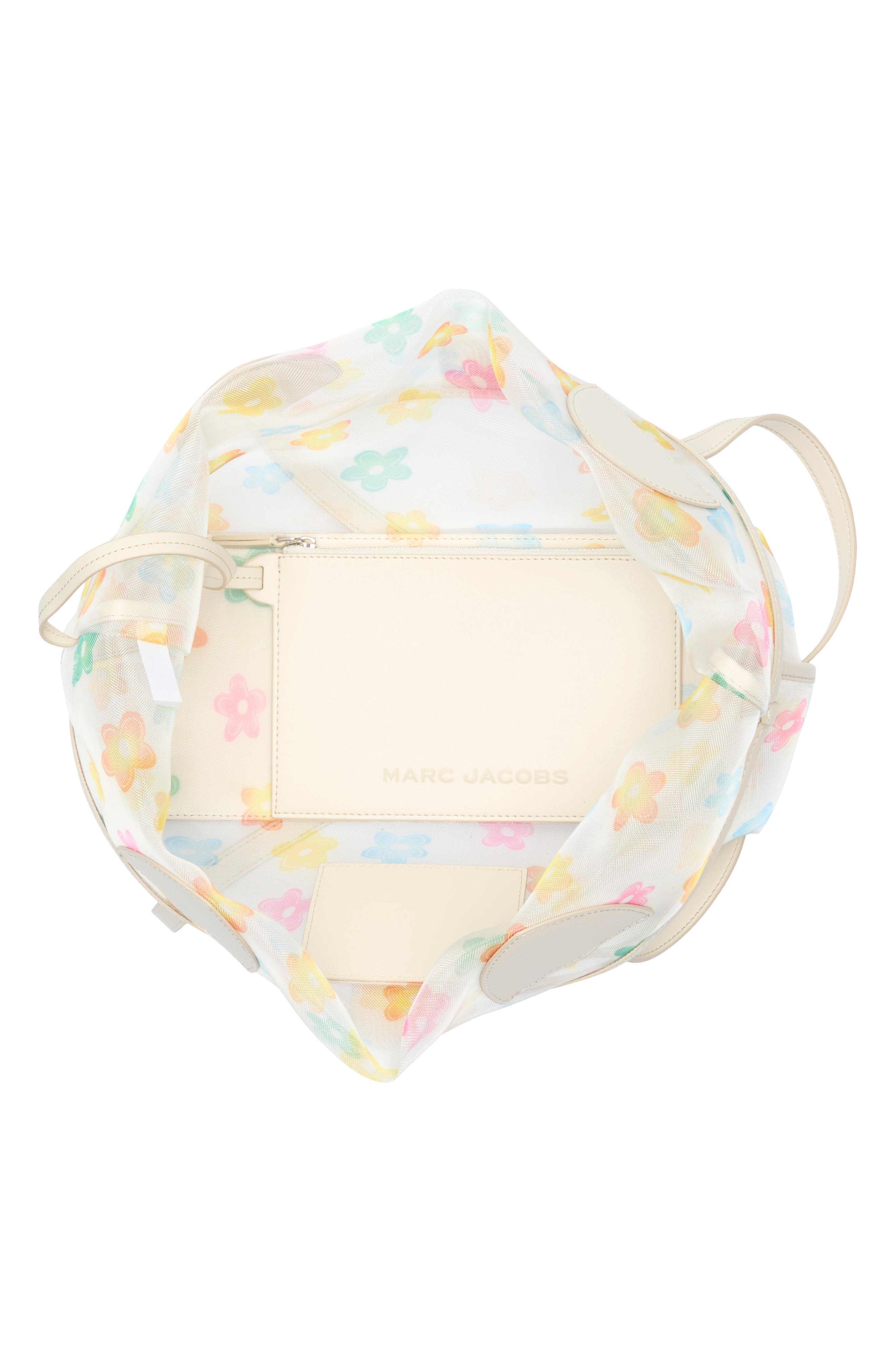 Marc Jacobs Print Tote with Pouch, Alternate, color, White Multi
