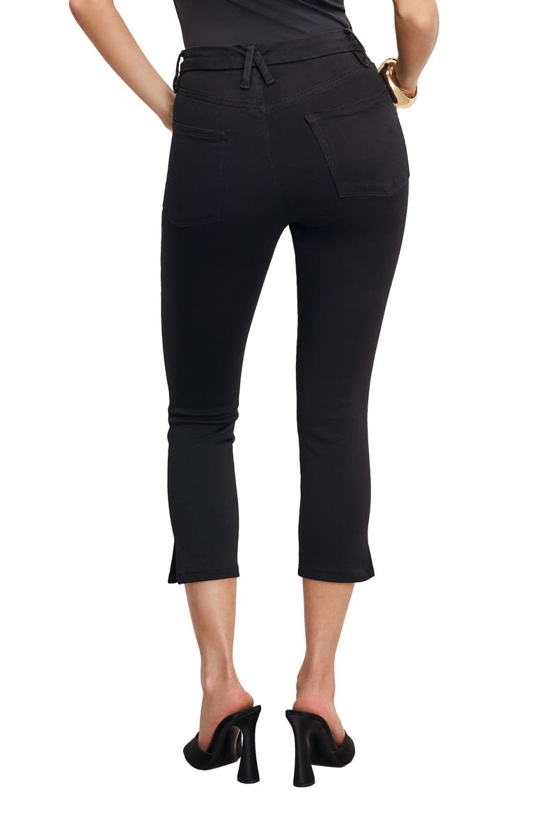 Good American Good Capri JeanS, Alternate, color, Black001