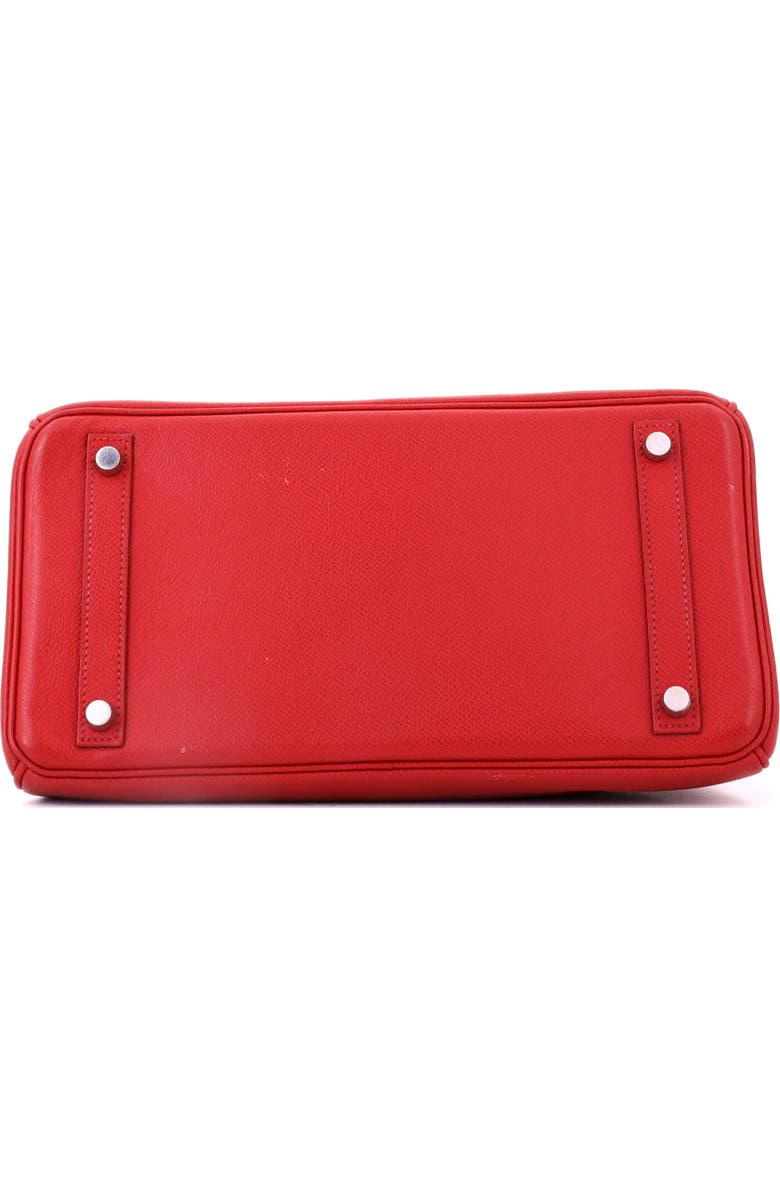 Pre-Owned Hermes Birkin Handbag Red Epsom with Palladium Hardware 25, Alternate, color, Rouge Garance