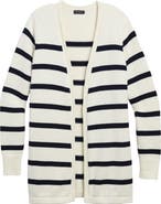 vineyard vines Stripe Open Front Cotton Cardigan