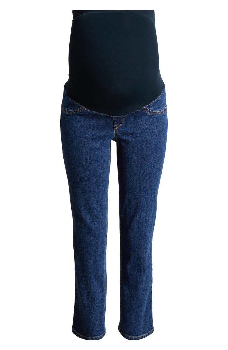 1822 Denim Over the Bump Dad Straight Leg Maternity Jeans, Alternate, color, 