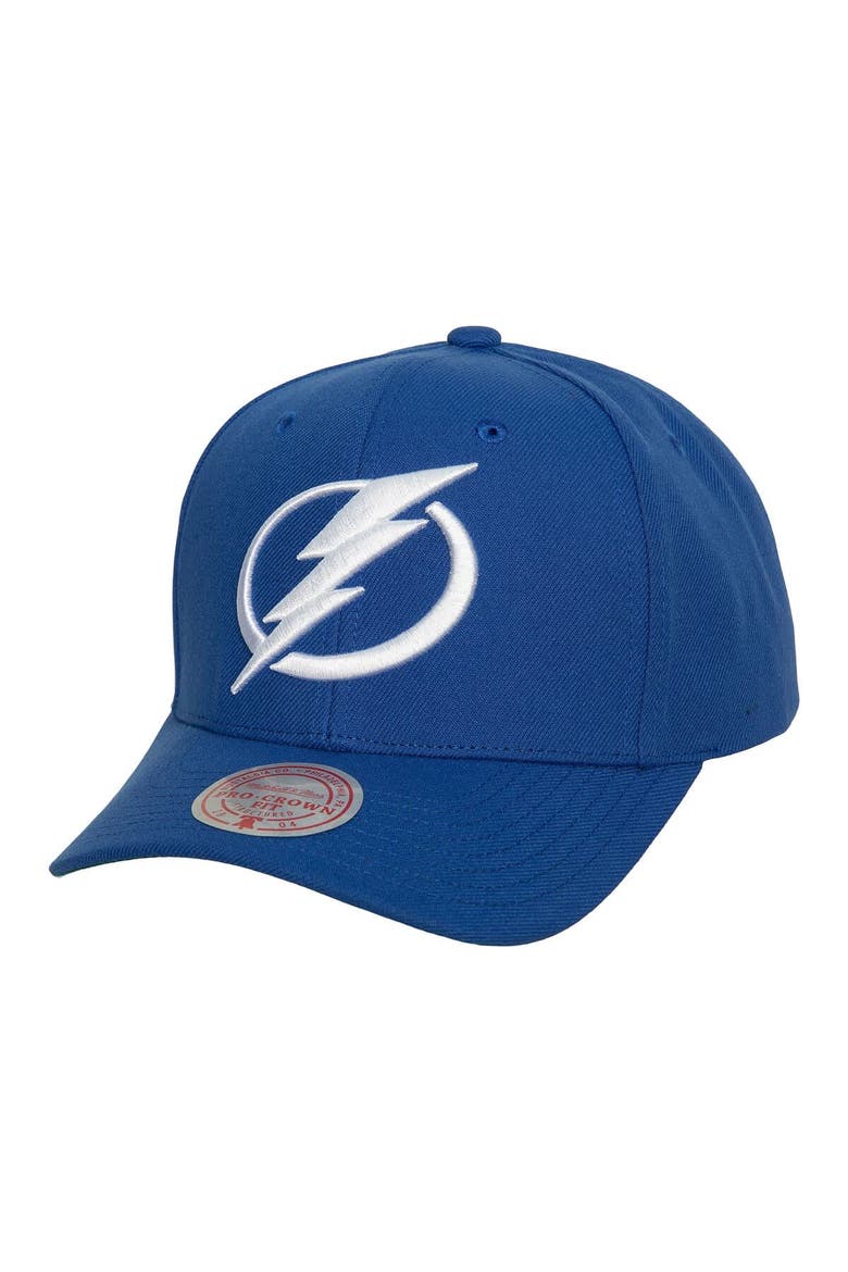 Men's Mitchell & Ness Blue Tampa Bay Lightning Core Team Ground Pro Adjustable Hat, Main, color, Blue