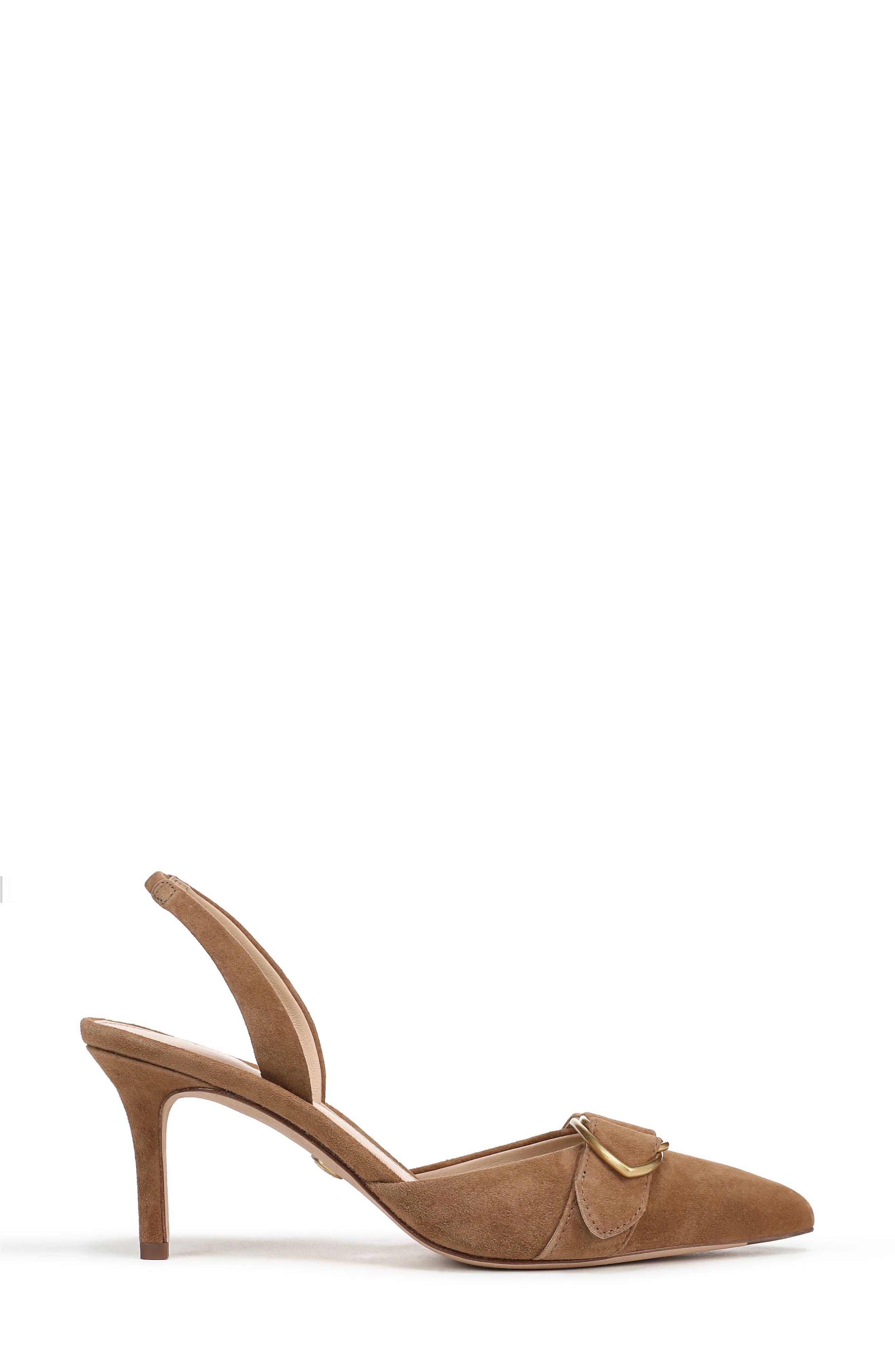 Veronica Beard Loralyn Slingback Pointed Toe Pump, Alternate, color, Chestnut