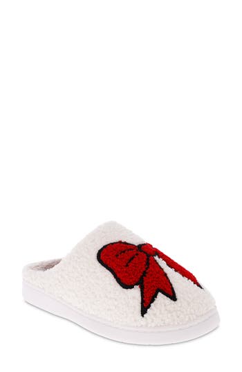 Shop Mia Cozi Slipper In Red Bow
