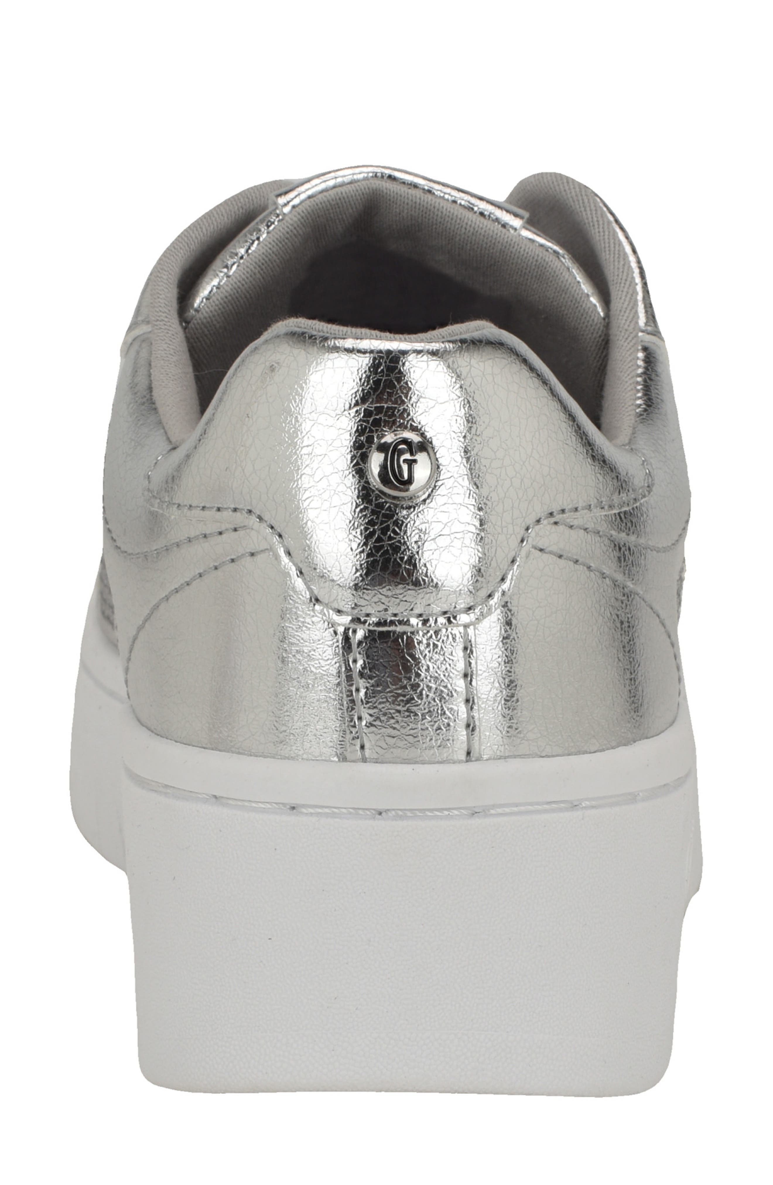 GUESS Lennza Metallic Rhinestone Platform Sneaker, Alternate, color, 