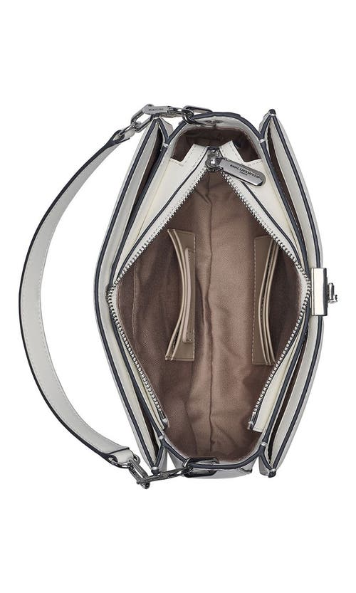 Karl Lagerfeld Paris Ivette Shoulder In Winter White/silver