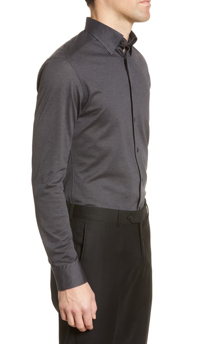 Eton Soft Casual Line Slim Fit Piqué Knit Shirt, Alternate, color,