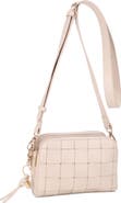 Mali + Lili Nora Woven Faux Leather Crossbody Bag