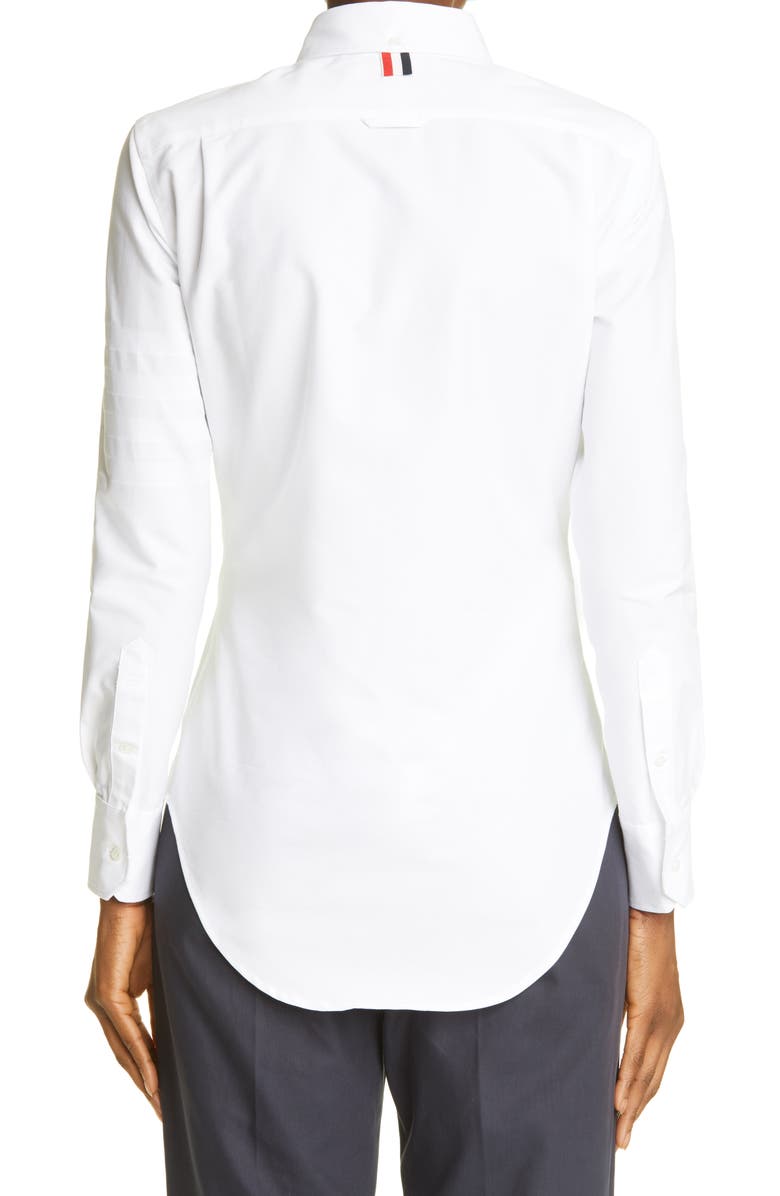 Thom Browne Cotton Button-Down Shirt, Alternate, color,
