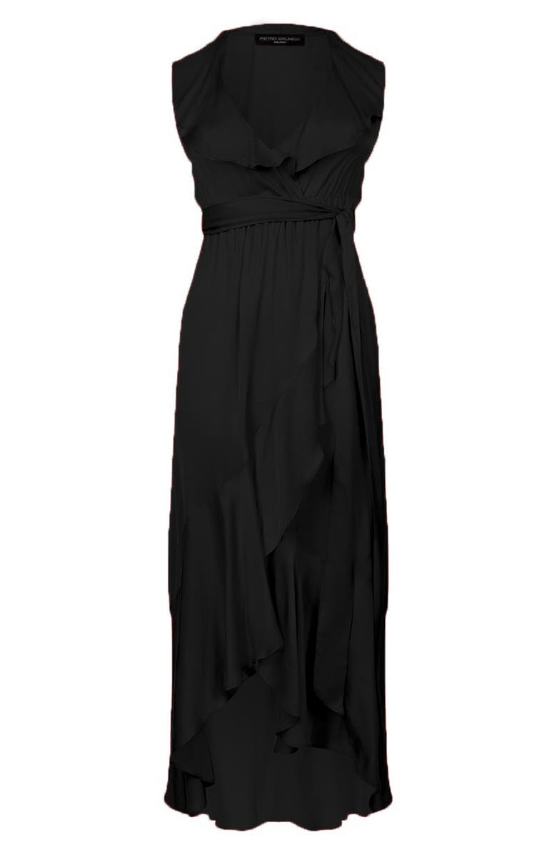 PIETRO BRUNELLI MATERNITY Ruffle Faux-Wrap Maternity Dress, Alternate, color, 