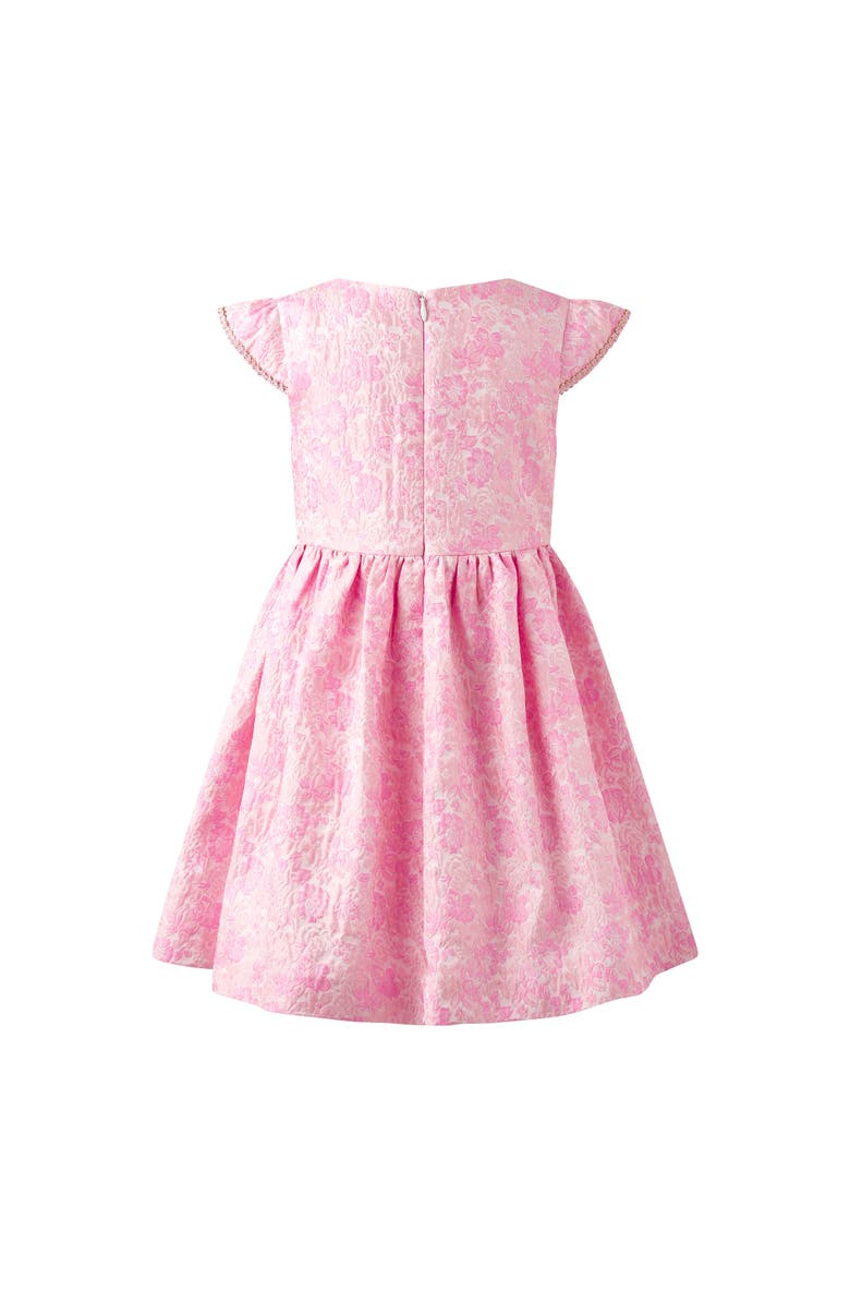 Rachel Riley Floral Damask Dress, Alternate, color, Pink