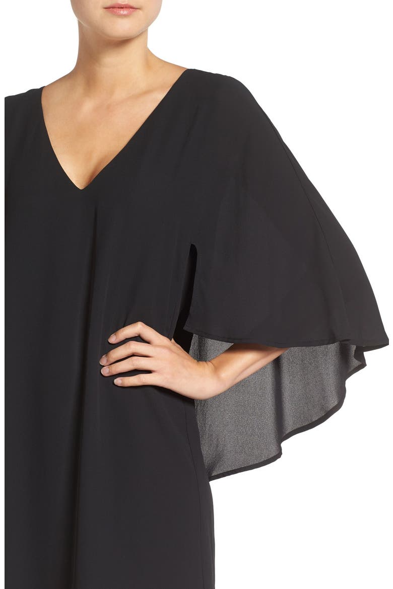 'Suki' Trapeze Dress, Alternate, color, BLACK
