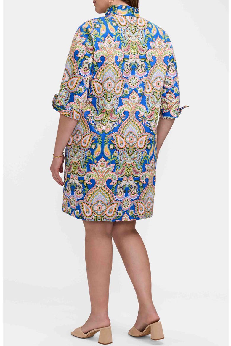 Tammy Paisley Print Shirtdress, Alternate, color, BLUE/ MULTI