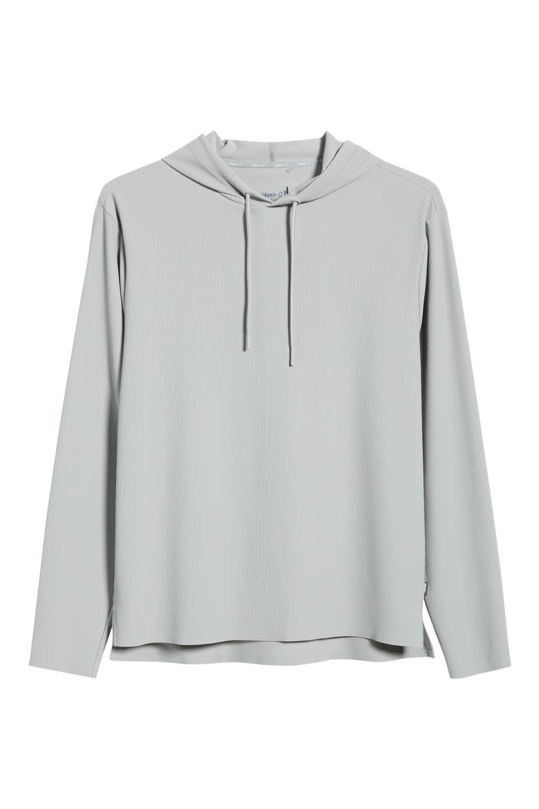 Hoppin Rib Hoodie, Alternate, color, SEAL