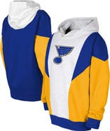 Outerstuff Youth Ash/Blue St. Louis Blues Champion League Fleece Pullover Hoodie
