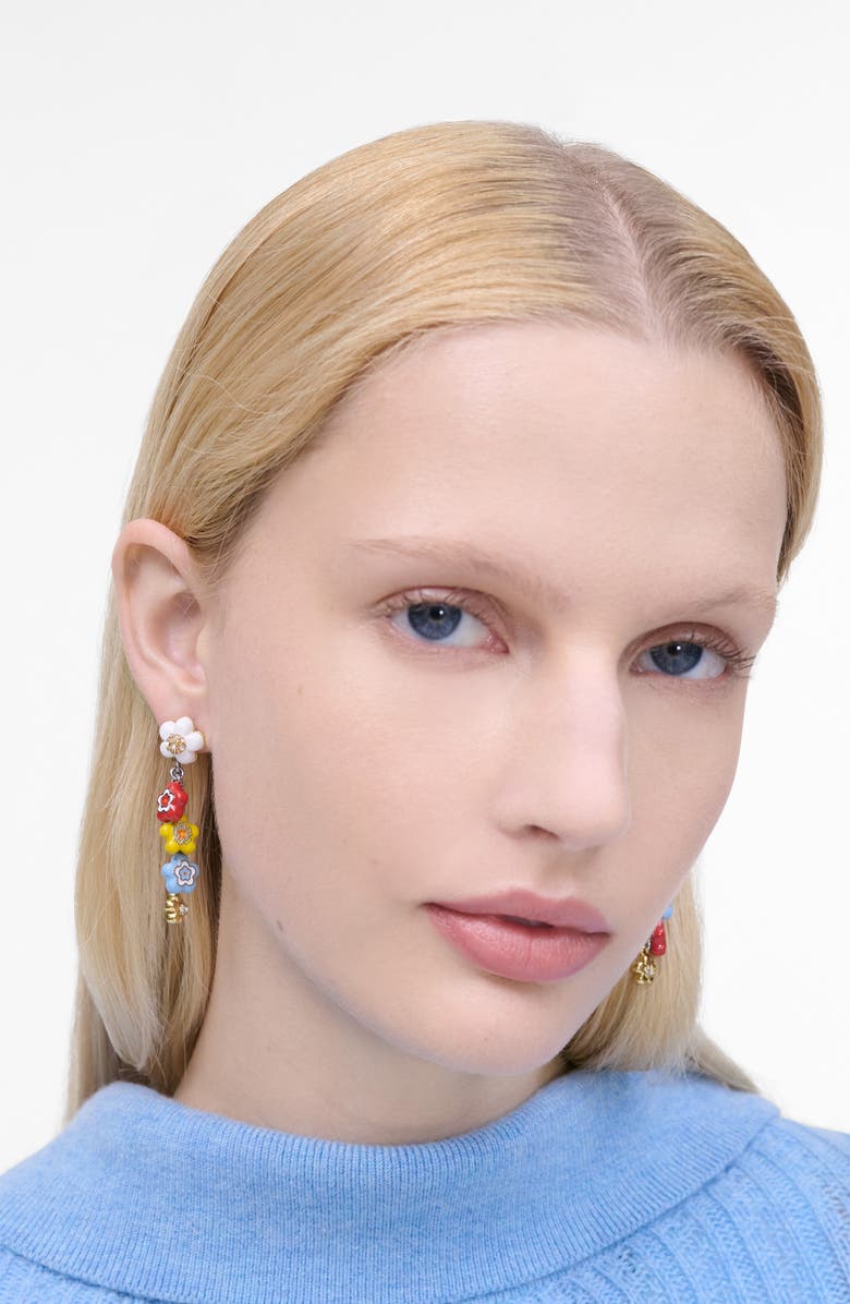 Marc Jacobs Wild Daisy Statement Drop Earrings, Alternate, color, 