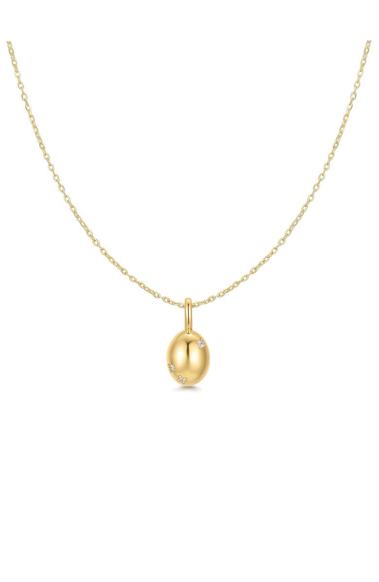 ANIA HAIE Cubic Zirconia Oval Pendant Necklace, Main, color,