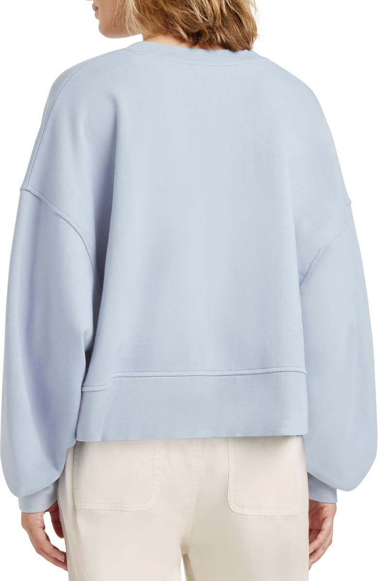 Splendid Henley Balloon Sleeve Sweatshirt, Alternate, color, Star