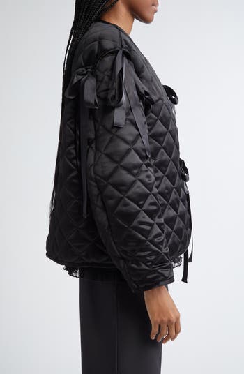 Sandy Liang Subi Quilted Bow Jacket | Nordstrom