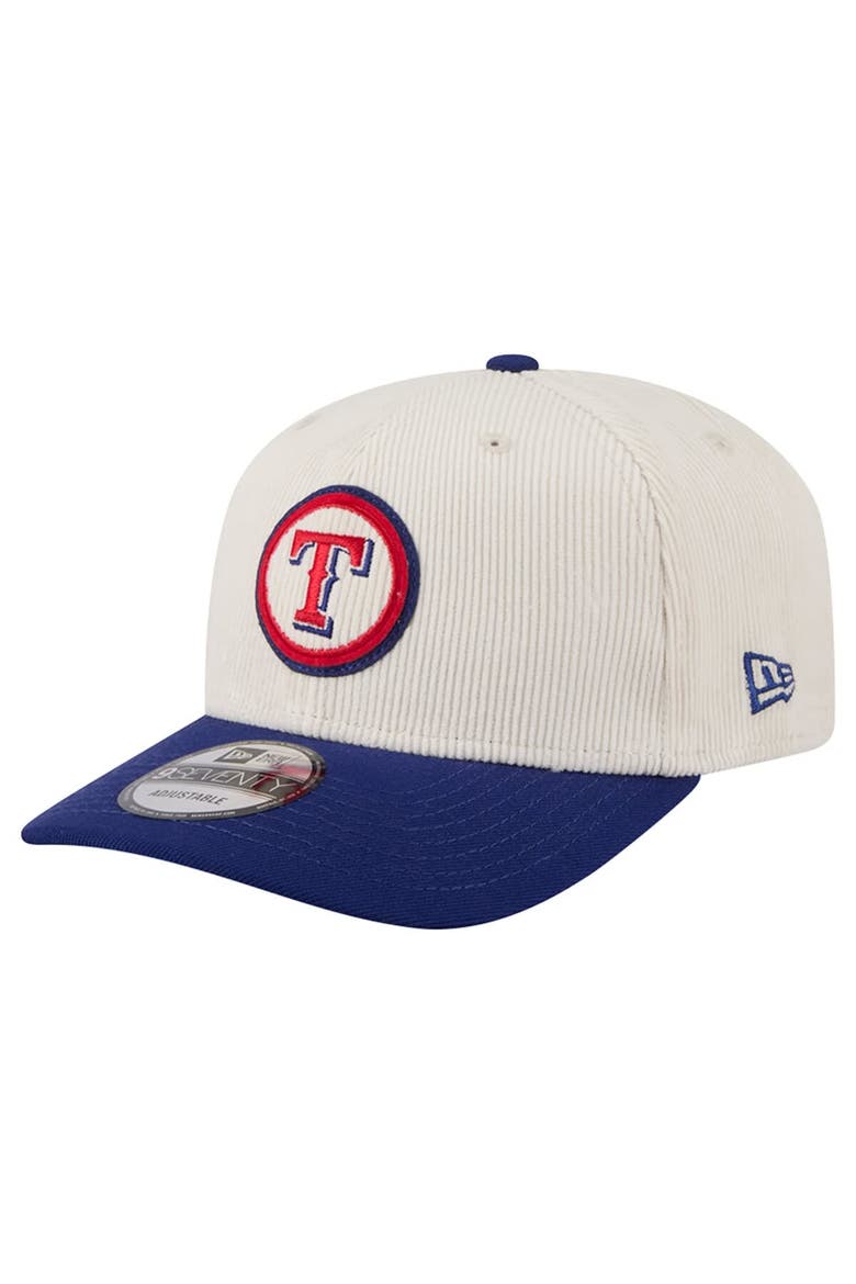 Men's New Era  Cream Texas Rangers Loyal 9SEVENTY Adjustable Hat, Alternate, color, Cream