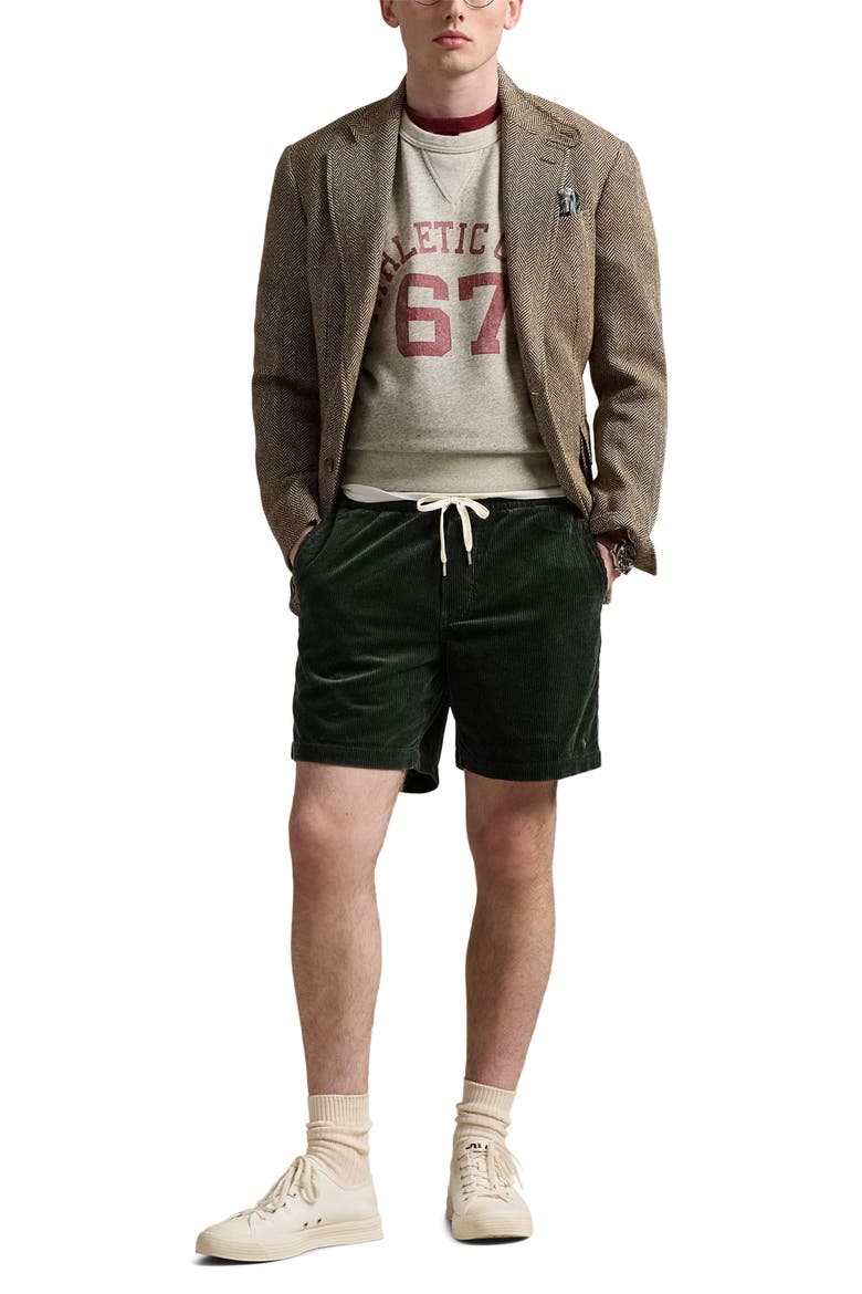 Classic Fit Prepster Cotton Corduroy Shorts, Alternate, color, COLLEGE GREEN X