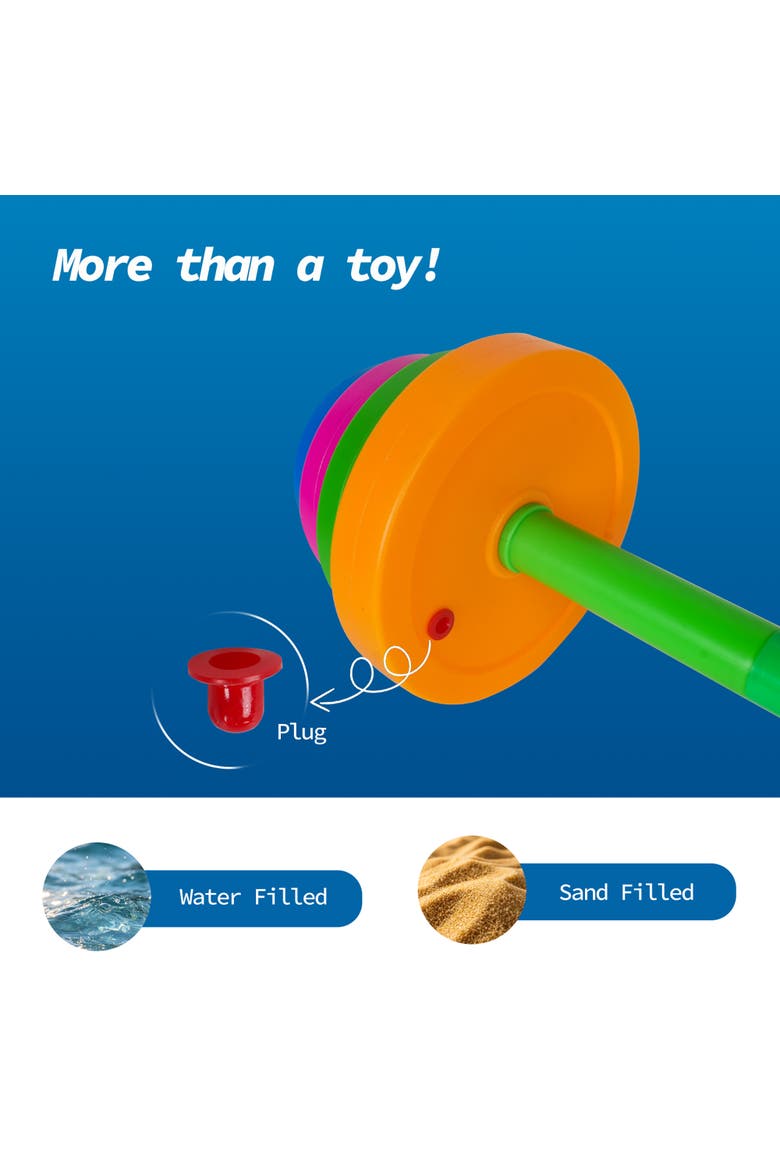 Kids Barbell & Kettlebell Weight Set Toy Fitness Equipment, Alternate, color, Multicolored