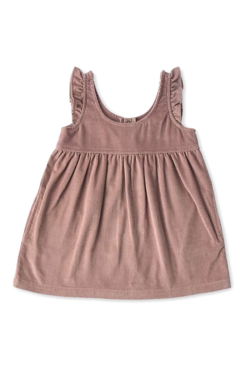 Organic Cotton Corduroy Pinafore Dress, Main, color, THISTLE