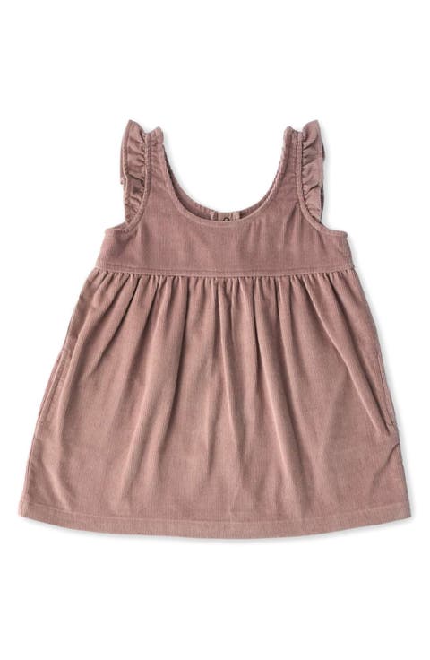 Organic Cotton Corduroy Pinafore Dress (Baby)