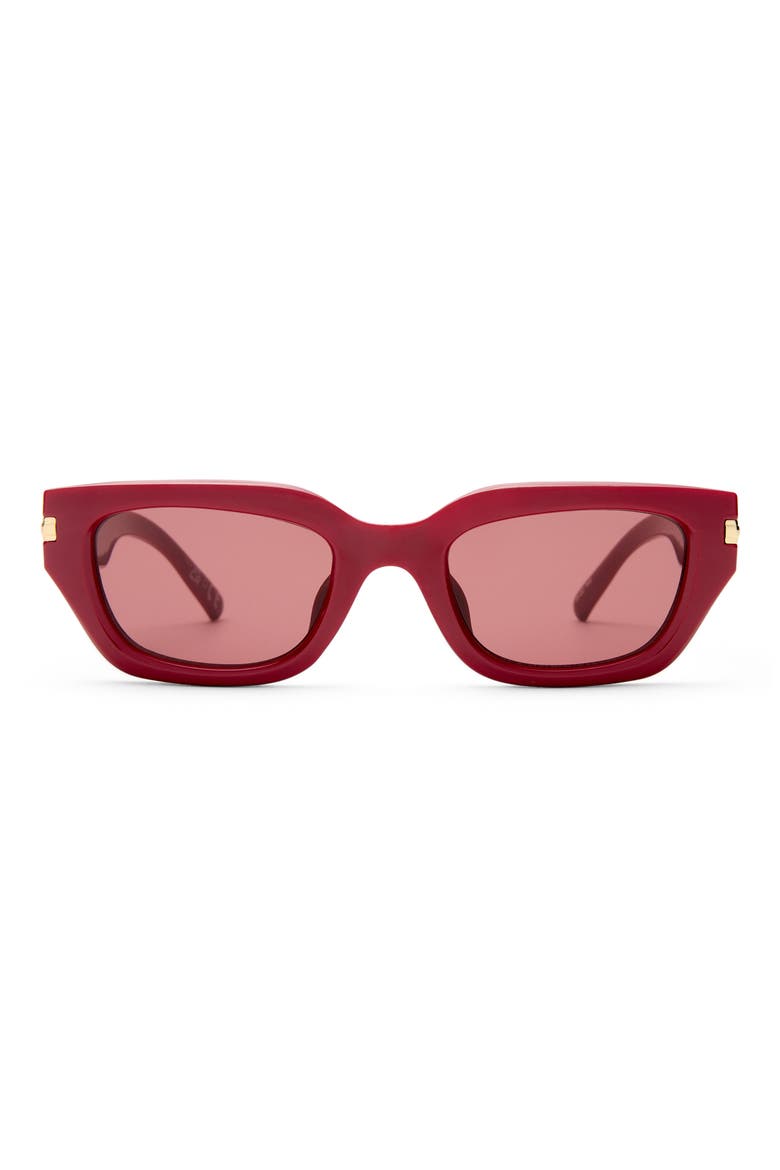 Cubito 51mm Square Sunglasses, Main, color, BURGUNDY / ROSE MONO