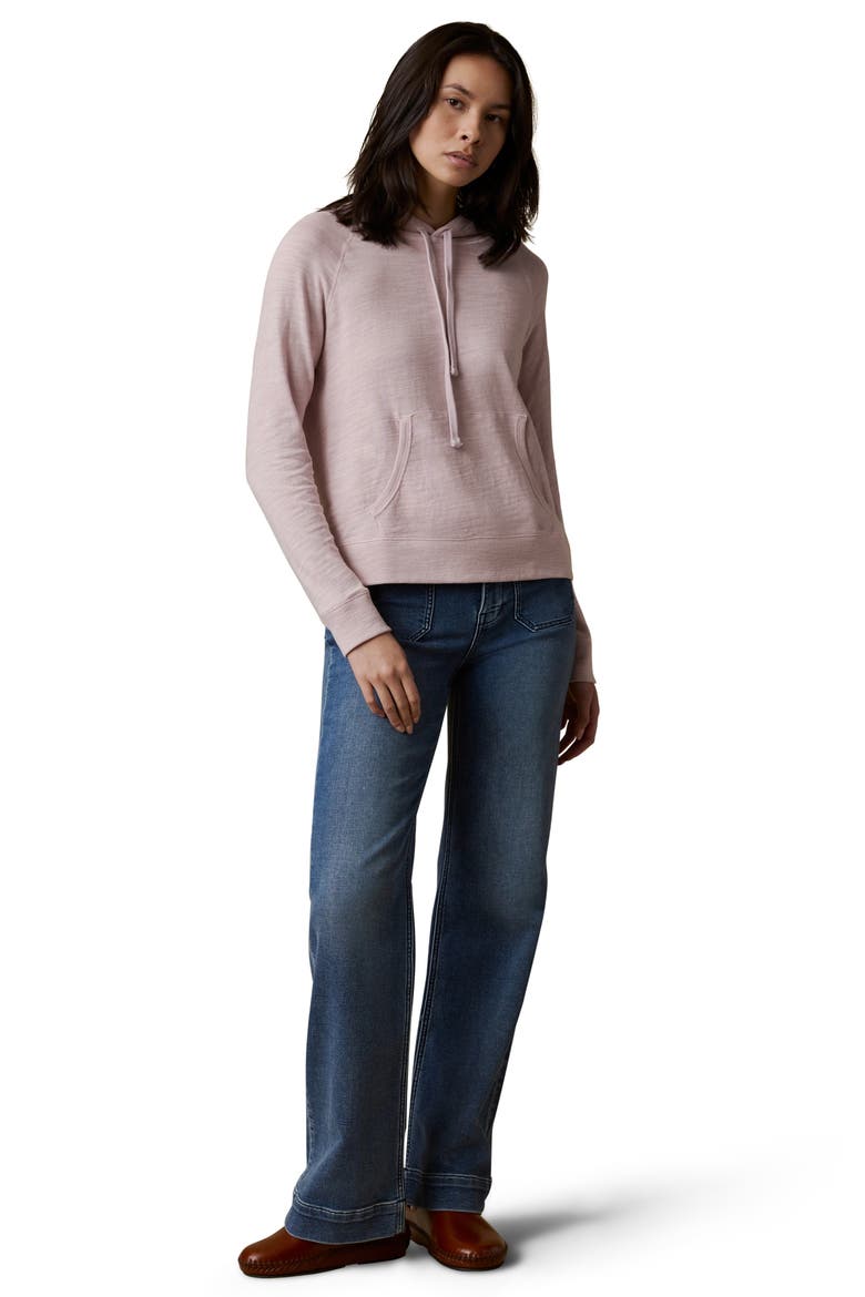 Sunwashed Slub Organic Cotton Hoodie, Alternate, color, VIOLET ICE
