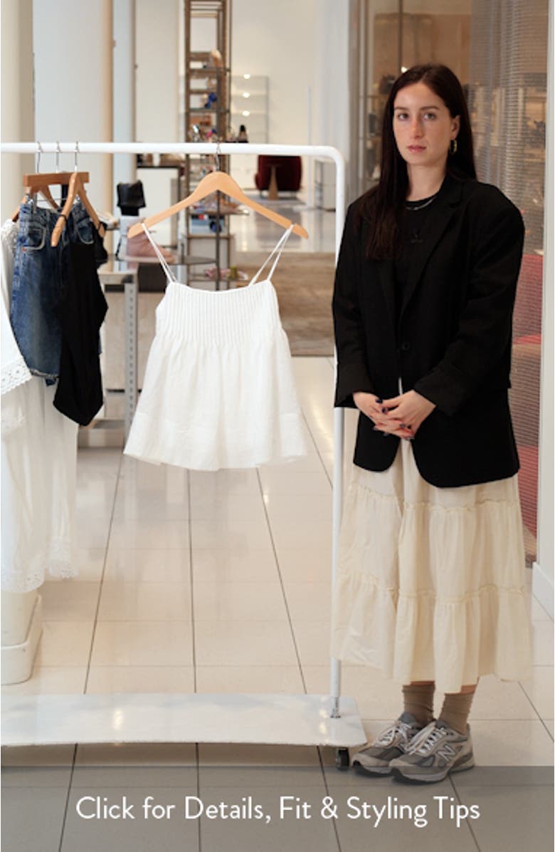 Cici Pintuck Pleat Empire Waist Camisole, sales video thumbnail