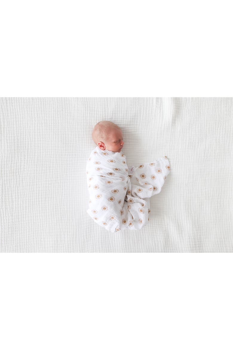 Cotton Muslin Swaddle, Alternate, color, Suns