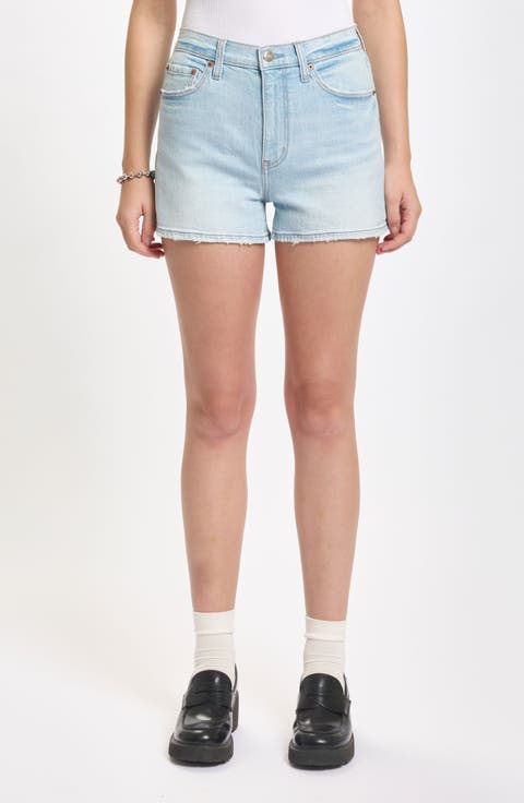 Troublemaker High Waist Denim Shorts