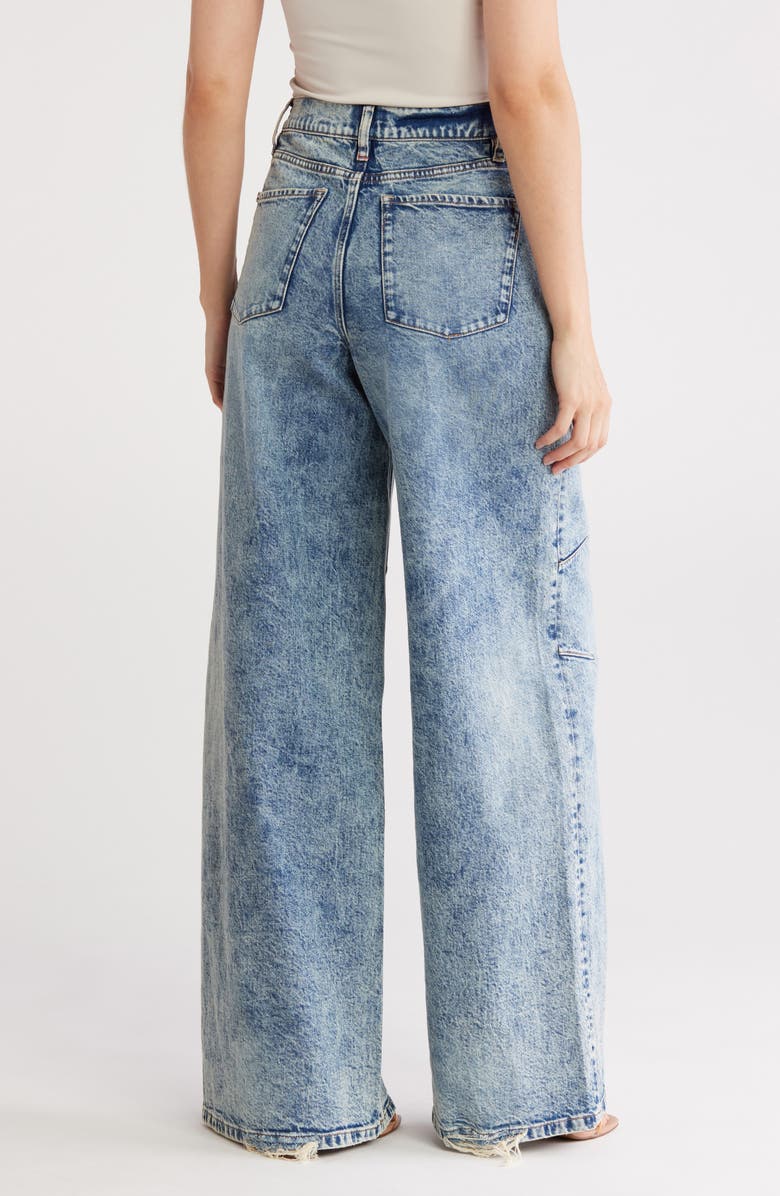 Alice + Olivia Tucker Baggy Wide Leg Jeans, Alternate, color,